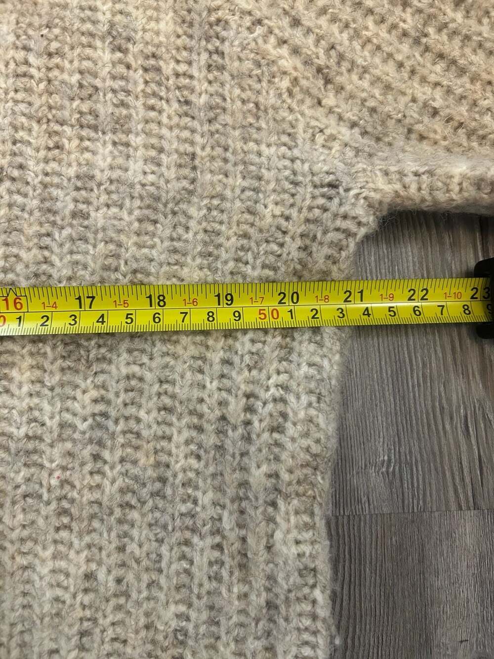 Sincerely Jules Women's Beige Knit Quarter-Zip Cropped Sweater - Picture 3 of 5